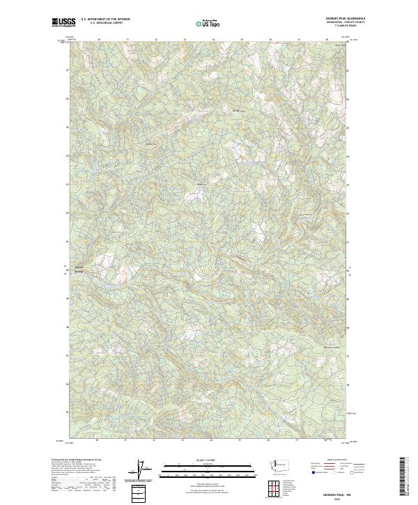 Georges Peak, WA — USGS 7.5-minute topo (2023)