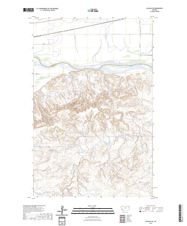 Chelsea SW, MT — USGS 7.5-minute topo (2024)
