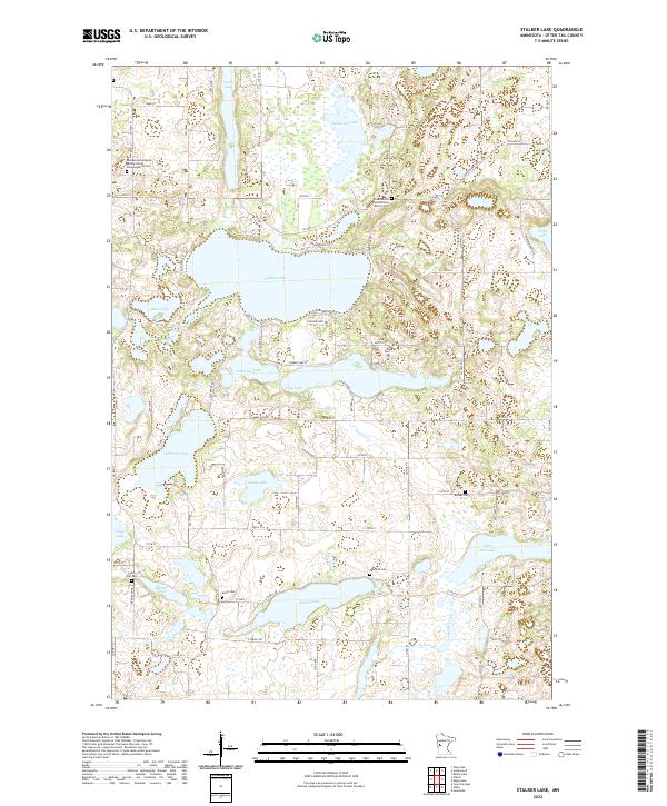 Stalker Lake, MN — USGS 7.5-minute topo (2022)