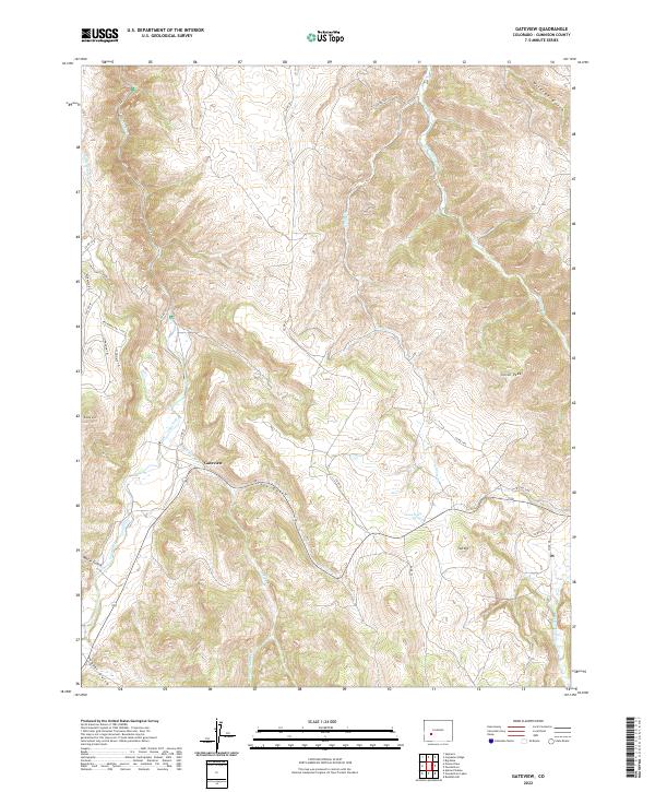 Gateview, CO — USGS 7.5-minute topo (2022)