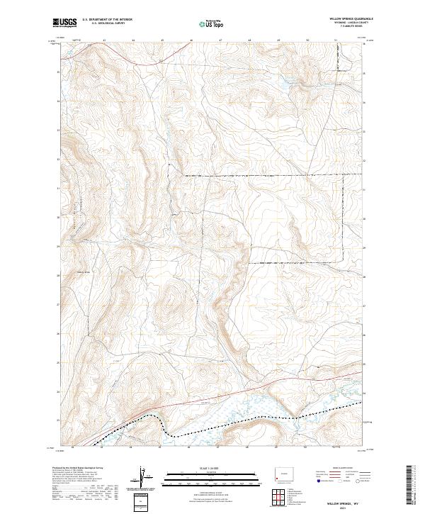 Willow Springs, WY — USGS 7.5-minute topo (2021)