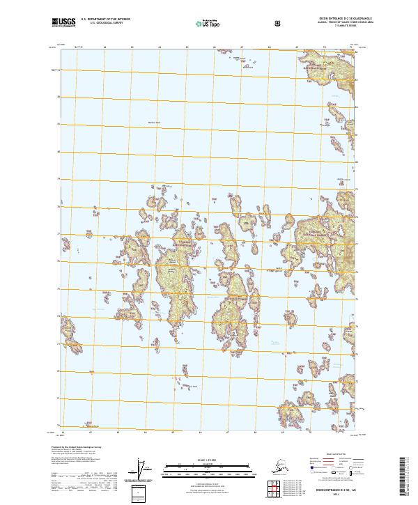 Dixon Entrance D-2 SE, AK — USGS 7.5-minute topo (2021)