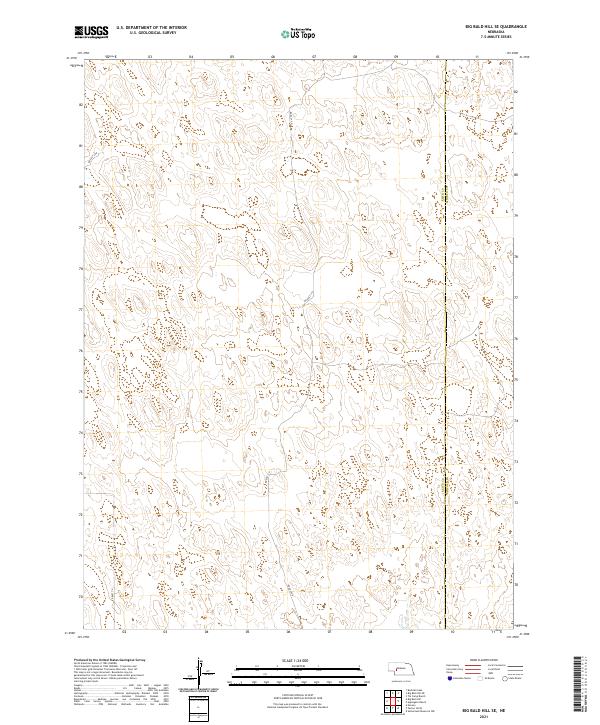 Big Bald Hill SE, NE — USGS 7.5-minute topo (2021)