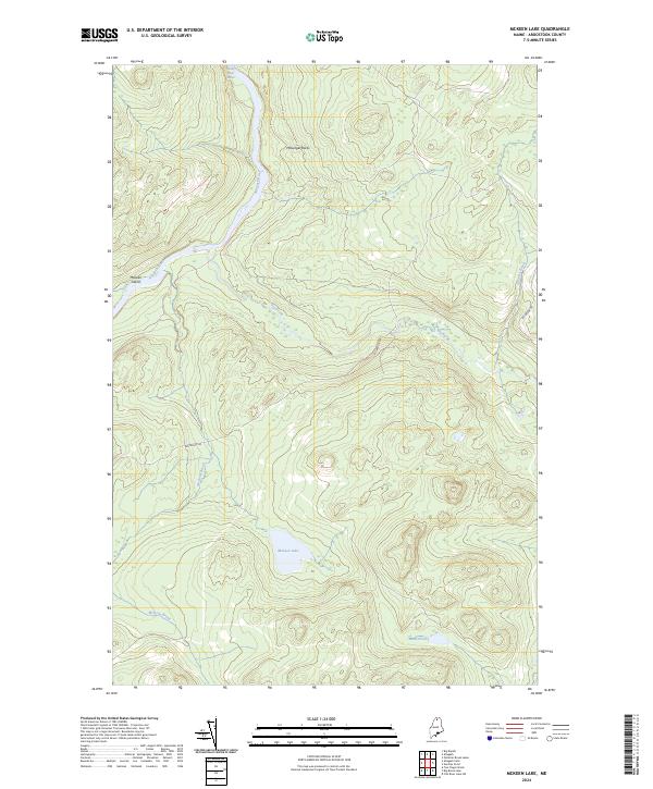 McKeen Lake, ME — USGS 7.5-minute topo (2024)