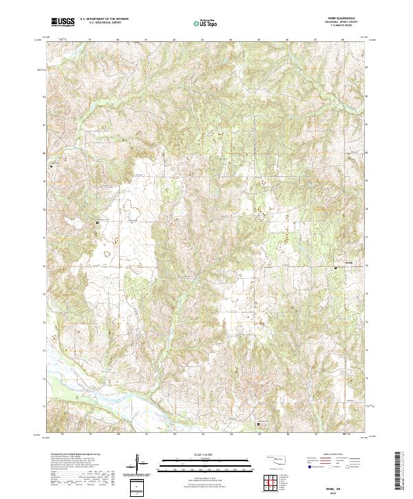 Webb, OK — USGS 7.5-minute topo (2022)