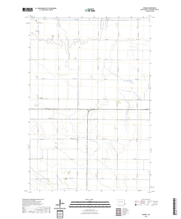 Sonora, ND — USGS 7.5-minute topo (2024)