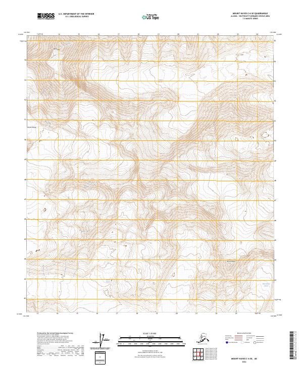 Mount Hayes C-6 SE, AK — USGS 7.5-minute topo (2024)
