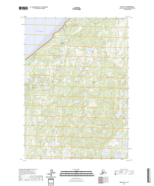Kenai D-3 SE, AK — USGS 7.5-minute topo (2024)