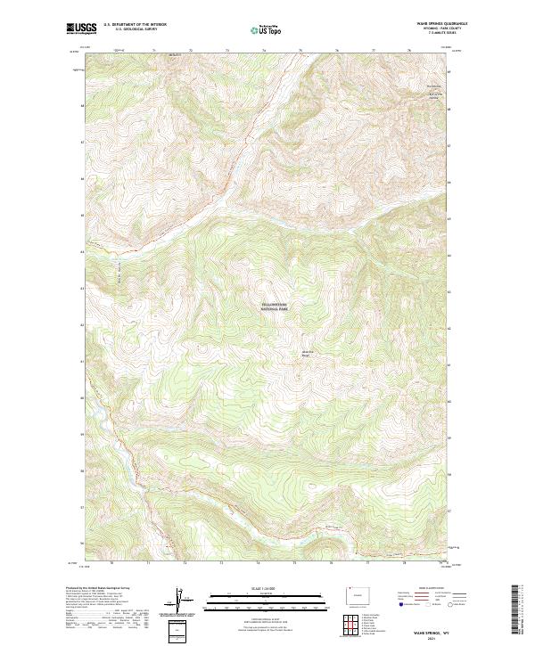 Wahb Springs, WY — USGS 7.5-minute topo (2021)