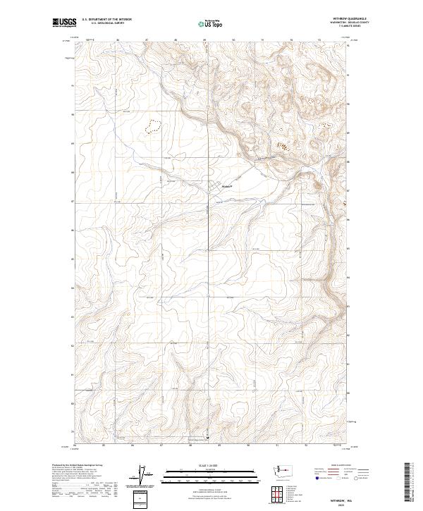Withrow, WA — USGS 7.5-minute topo (2023)