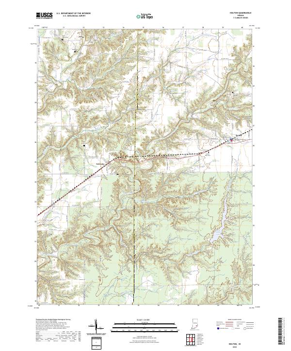 Holton, IN — USGS 7.5-minute topo (2022)