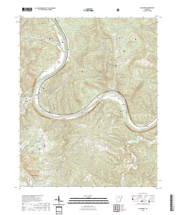 Sylamore, AR — USGS 7.5-minute topo (2024)
