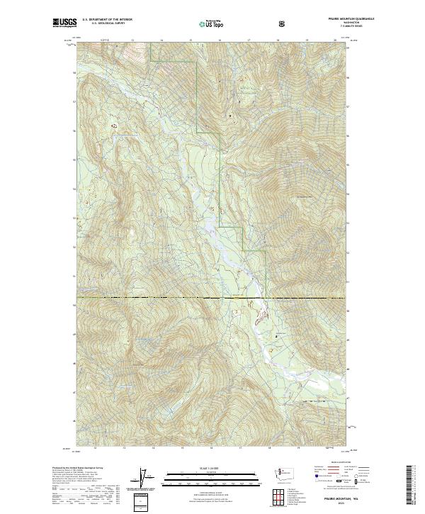 Prairie Mountain, WA — USGS 7.5-minute topo (2023)