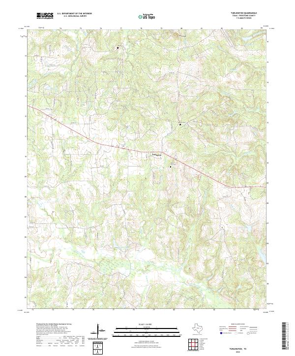 Turlington, TX — USGS 7.5-minute topo (2022)