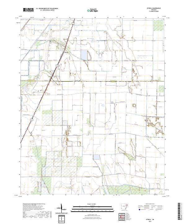 Otwell, AR — USGS 7.5-minute topo (2024)