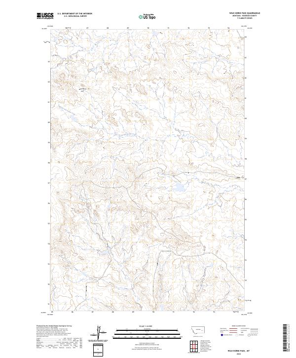 Wild Horse Pass, MT — USGS 7.5-minute topo (2024)