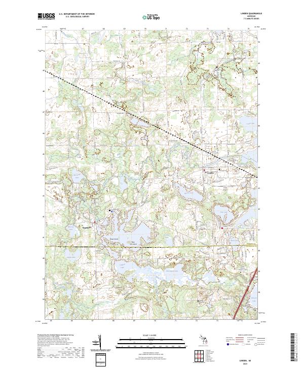 Linden, MI — USGS 7.5-minute topo (2023)