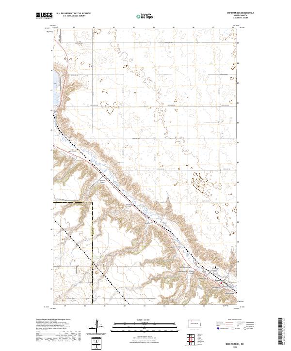 Donnybrook, ND — USGS 7.5-minute topo (2024)