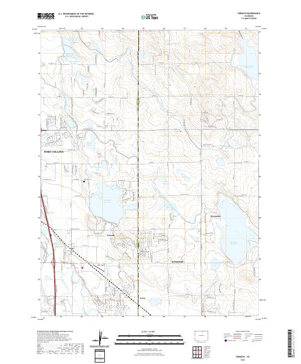 Timnath, CO — USGS 7.5-minute topo (2022)