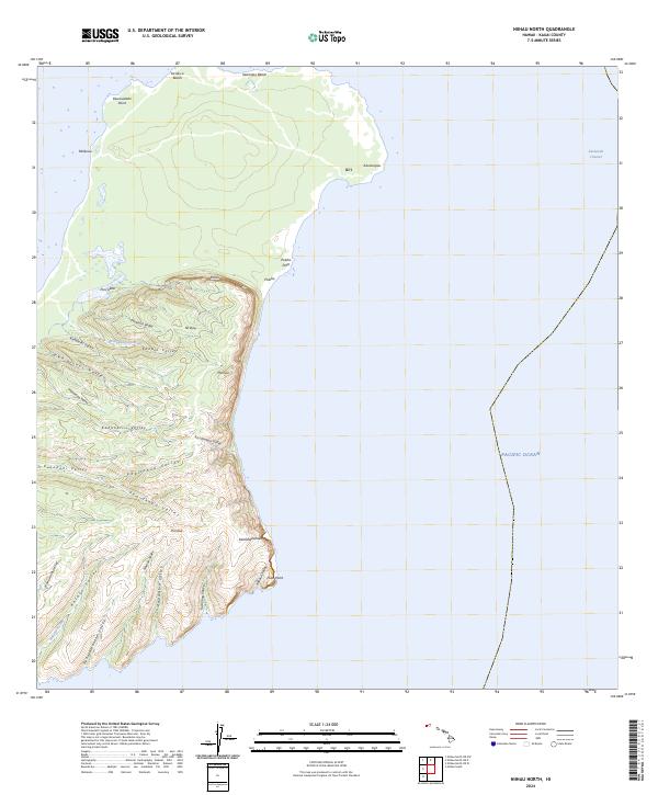 Niihau North, HI — USGS 7.5-minute topo (2024)