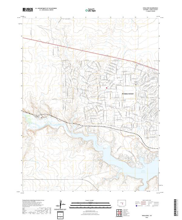 Swallows, CO — USGS 7.5-minute topo (2022)