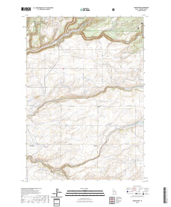 Warm River, ID — USGS 7.5-minute topo (2023)