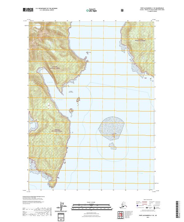 Port Alexander A-1 SE, AK — USGS 7.5-minute topo (2021)