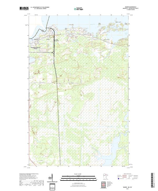 Ranier, MN-ON — USGS 7.5-minute topo (2022)