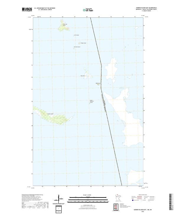 Garden Island East, MN-ON — USGS 7.5-minute topo (2022)