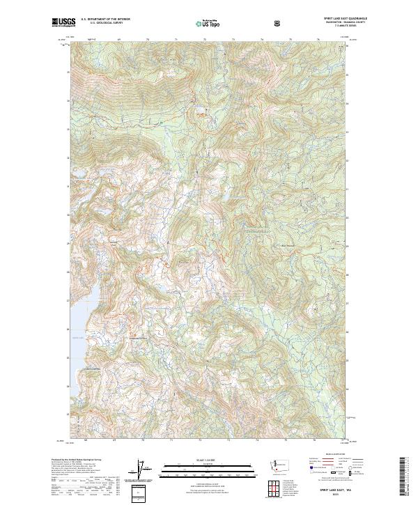 Spirit Lake East, WA — USGS 7.5-minute topo (2023)