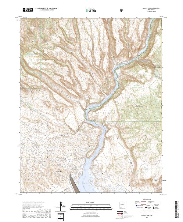 Cochiti Dam, NM — USGS 7.5-minute topo (2023)