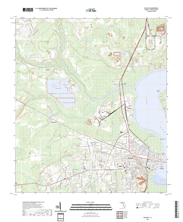 Palatka, FL — USGS 7.5-minute topo (2024)