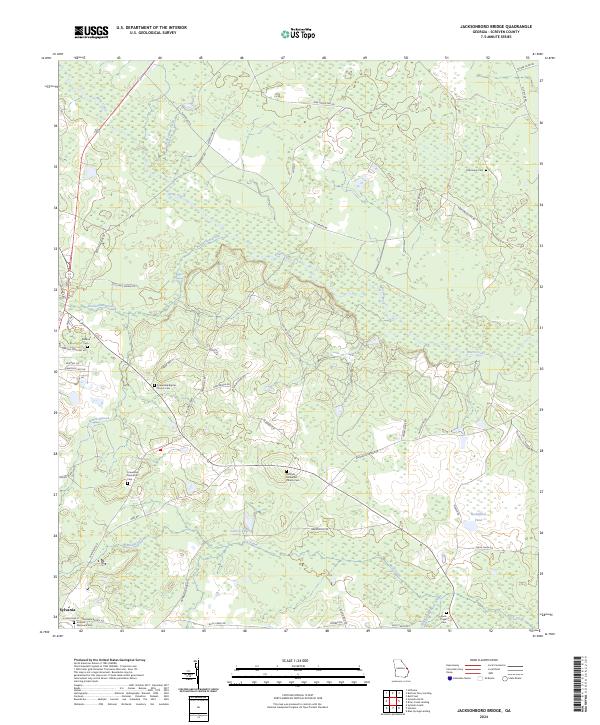 Jacksonboro Bridge, GA — USGS 7.5-minute topo (2024)