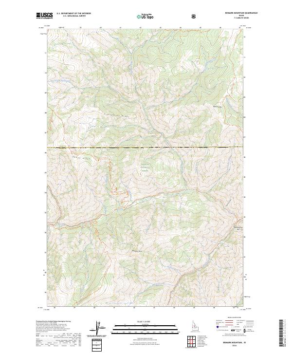 Bismark Mountain, ID — USGS 7.5-minute topo (2024)