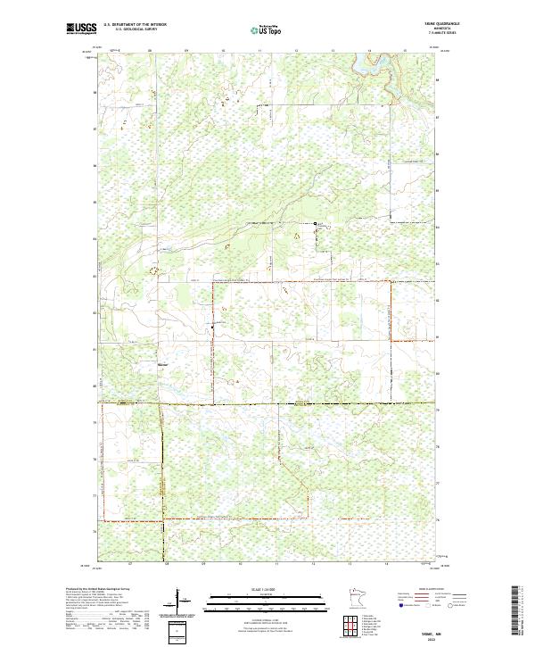 Skime, MN — USGS 7.5-minute topo (2022)