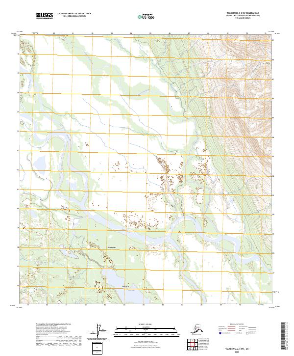 Talkeetna A-3 SW, AK — USGS 7.5-minute topo (2023)