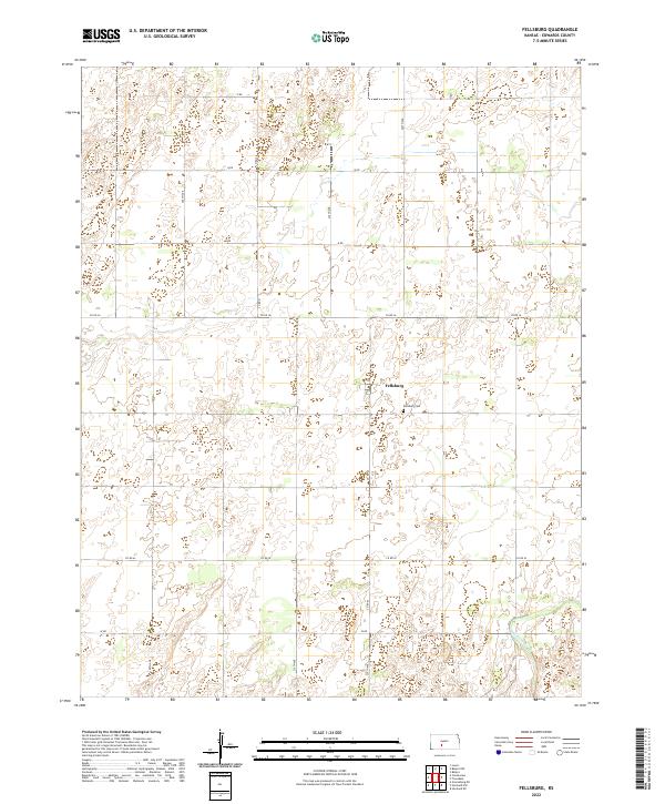 Fellsburg, KS — USGS 7.5-minute topo (2022)
