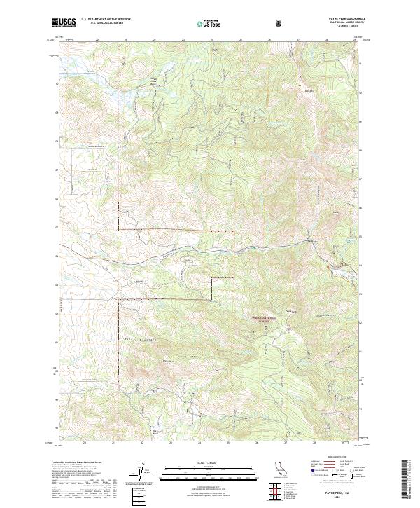 Payne Peak, CA — USGS 7.5-minute topo (2022)