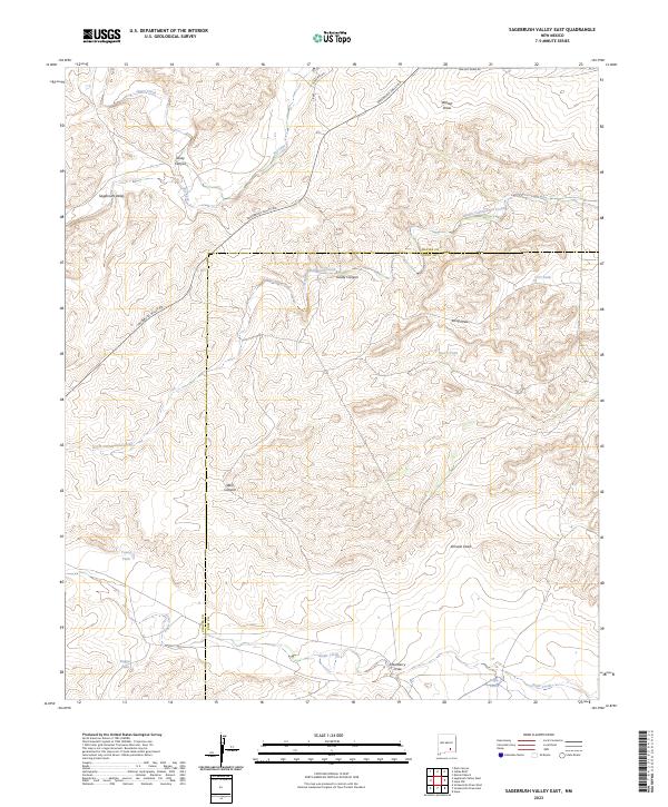 Sagebrush Valley East, NM — USGS 7.5-minute topo (2023)
