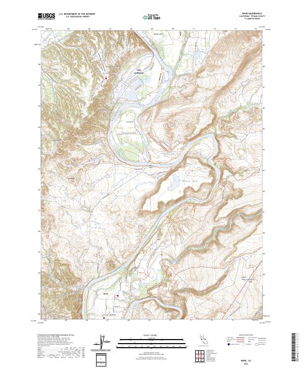Bend, CA — USGS 7.5-minute topo (2023)