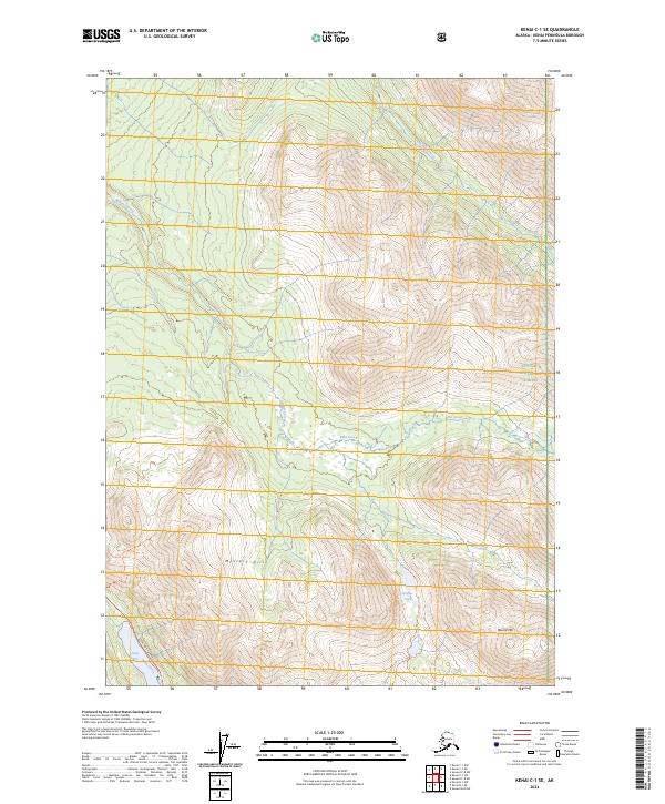Kenai C-1 SE, AK — USGS 7.5-minute topo (2024)