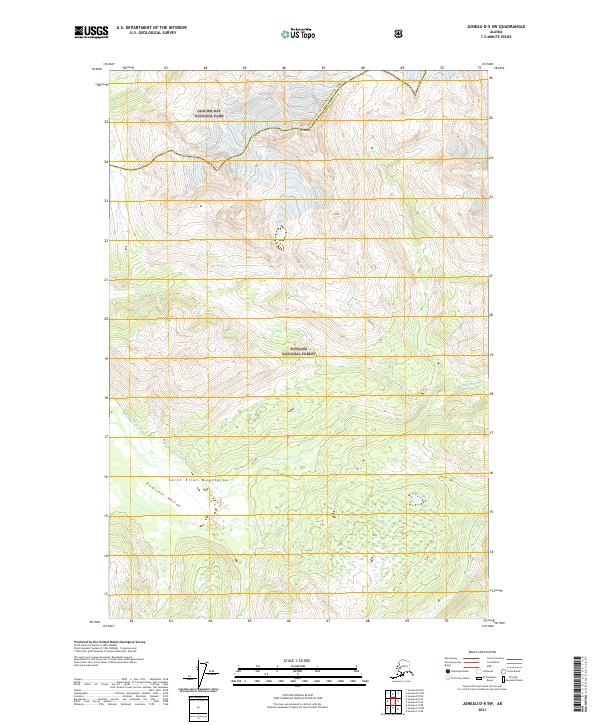 Juneau D-5 SW, AK — USGS 7.5-minute topo (2021)