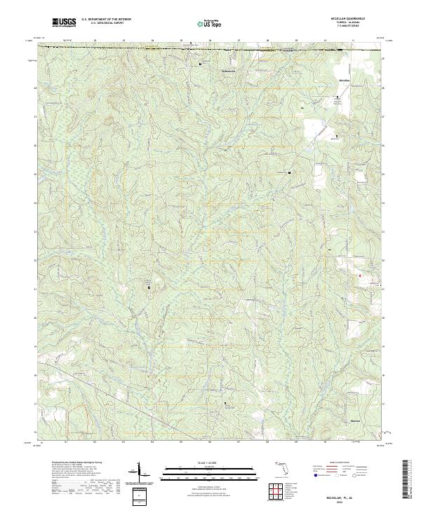 McLellan, FL-AL — USGS 7.5-minute topo (2024)
