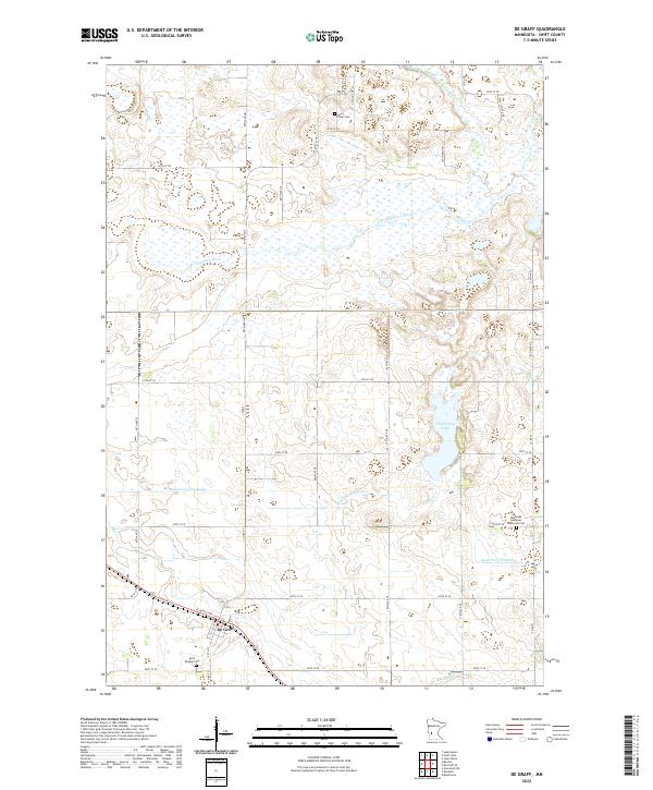 De Graff, MN — USGS 7.5-minute topo (2022)