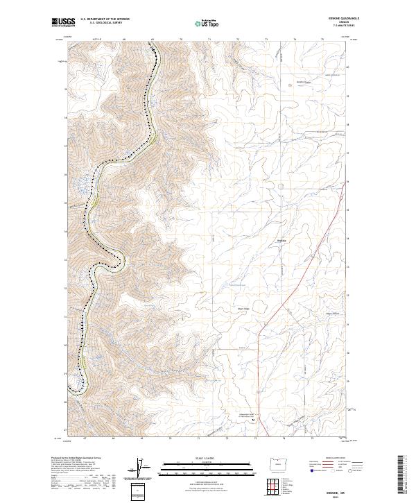 Erskine, OR — USGS 7.5-minute topo (2023)