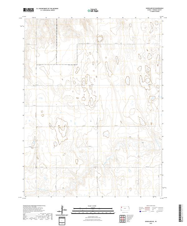 Goodland NE, KS — USGS 7.5-minute topo (2022)