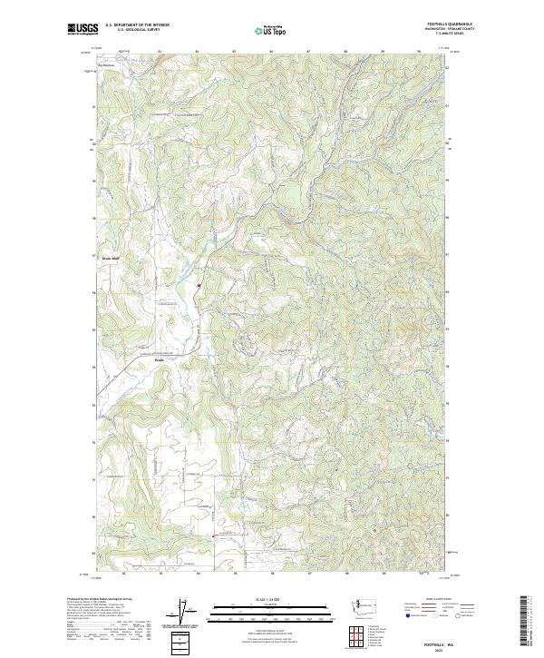 Foothills, WA — USGS 7.5-minute topo (2023)