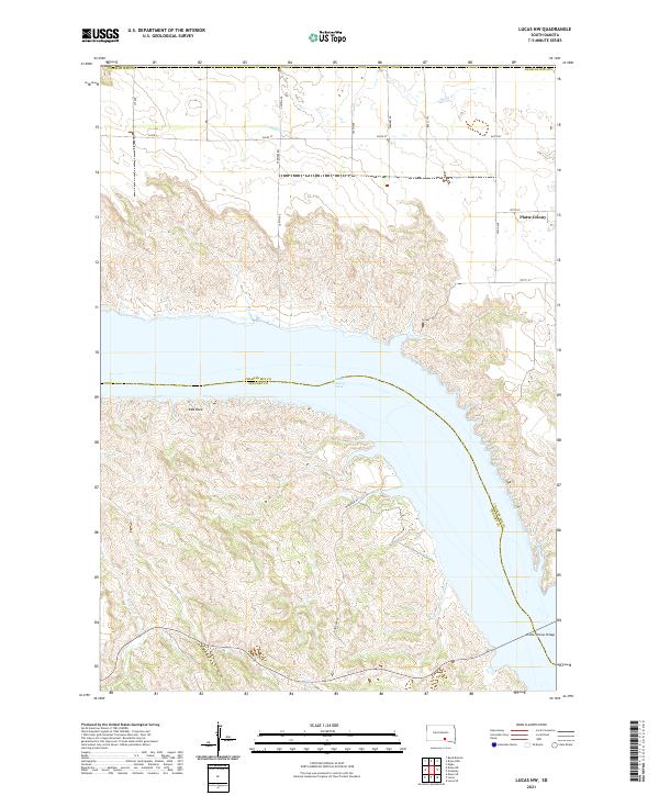 Lucas NW, SD — USGS 7.5-minute topo (2021)