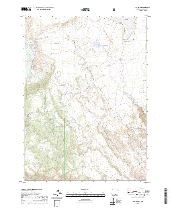 Collins Rim, OR — USGS 7.5-minute topo (2023)