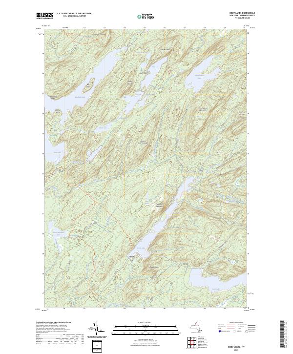 Bisby Lakes, NY — USGS 7.5-minute topo (2023)